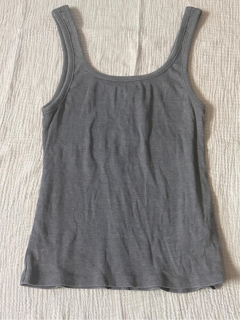 Women’s Ribbed Tank Top — Gray